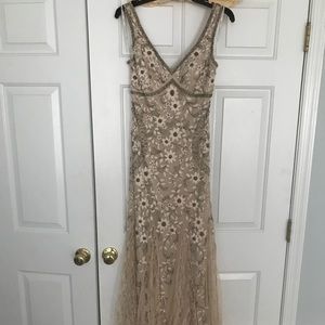 Perfect for prom!! Beaded and lace insert gown